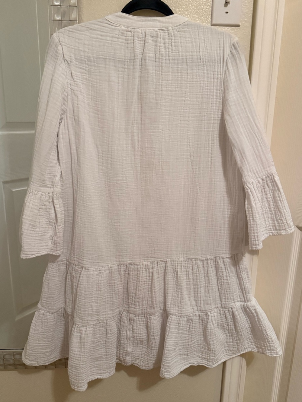 Faherty Dune Cotton Gauze Kasey Dress — White - Picture 4 of 4